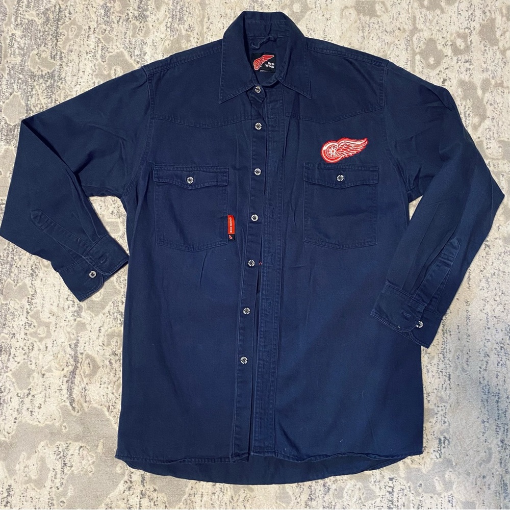 Red Wings Button Up Shirt